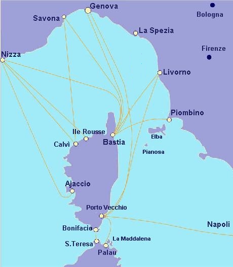 Linee Marittime per la Corsica