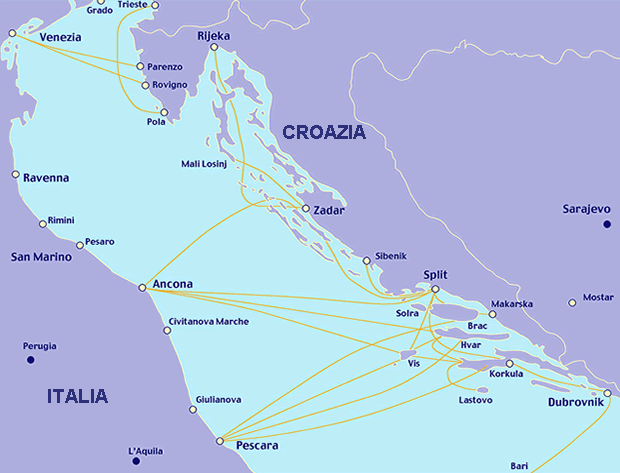 Ferries Croácia: itinerários para 2023